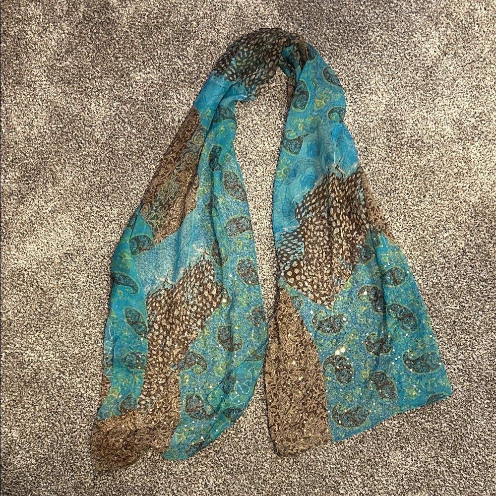 Christopher & Banks Sequin print scarf